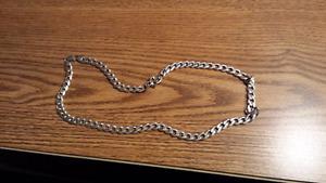 24" silver chain 925 italy.