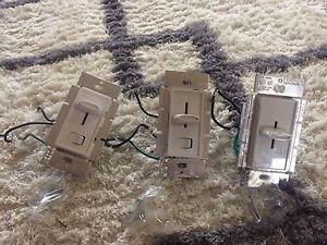 3 Dimmer switches