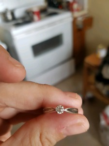 .33 carot white gold engagement ring size 7