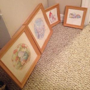 4 framed prints - Sally Hunter