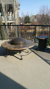 54" Propane Fire Table & Side Table