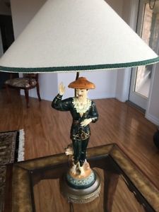 Antique Porcelain Asian Figurine Lamps