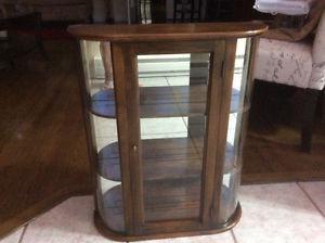 Beautiful old display cabinet size 25 high 21 wide