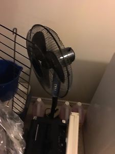 Black standing fan