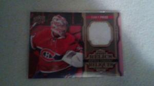 Carie PRICE -  Tim Nhl relic Jersey card