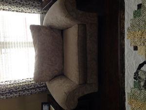 Chesterfield and Chair and Wing chair