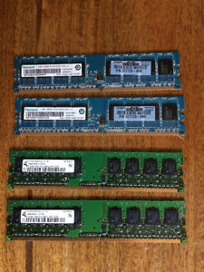 DDR2 Ram Memory Sticks