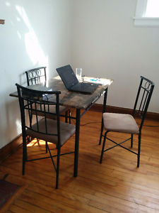 Dining Table and 4 Chair Set