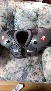 Football shoulder pads chest 
