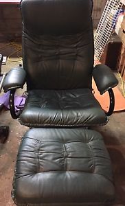 Forest green reclining chair for sale