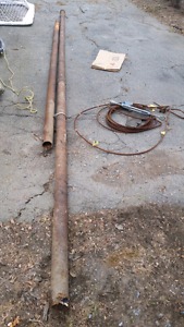 Free old clothes line poles.