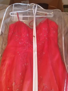 Fruit Punch color Prom Dress Size 16