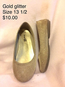 Girls gold shoe size 13.5