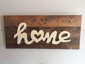 "Home" sign