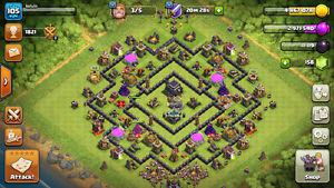 IOS Clash Of Clans TH9 70% Done