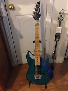 Ibanez electric guitar and amp