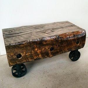 Industrial style caster table