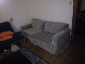 Large green couch