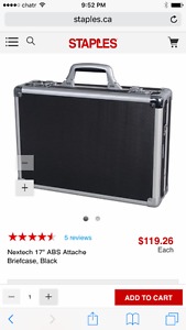 Locking briefcase- brand new.