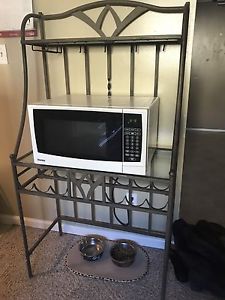 Microwave stand/wine rack
