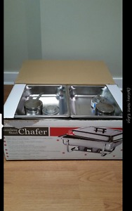 Mint condition stainless steel chaifer