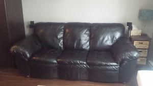 Must go by Wed! one genuine leather, one futon