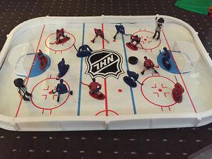 NHL Toronto vs Canadians hockey game mat with players.