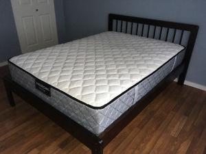 New Solid wood Bed with Queen mattress