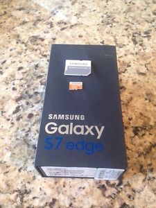 New - sealed box - Samsung s7 Edge + 128GB SD card