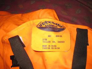 Orange Hurricane Heavy Duty Rain Pants,