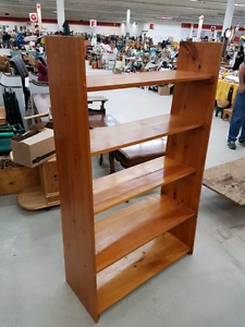 Pair of Solid Wood Pine Book shelves for Sale