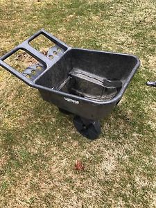 Plastic wheelbarrow.