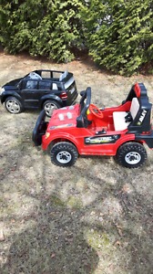 Power wheels jeep and Mercedes Benz electric car