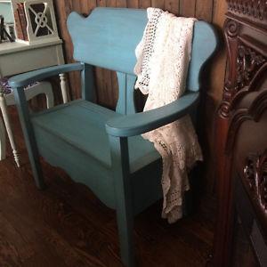 Restored&Refinished Storage Benches/Distressed/Chalk Painted