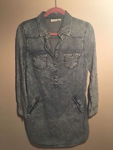 SIZE SMALL JEAN DRESS BY TRIBAL JEANS