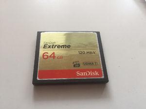 Sandisk Extreme CF Memory Cards (2 X 64GB)