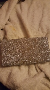Silver clutch with chain