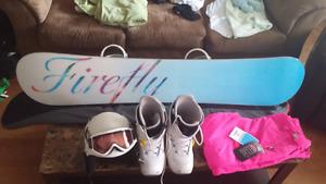 Snowboard with accessories!