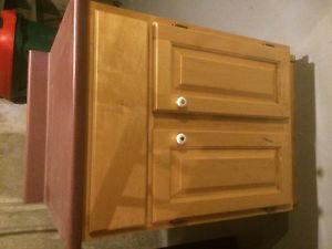 Sold ppu Maple wood cabinet and counter