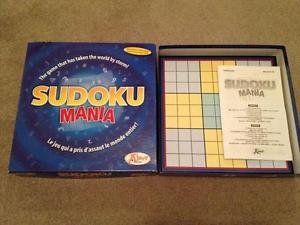 Sudoko Mania Board Game Plus Jumbo Book of Sudoko Puzzles