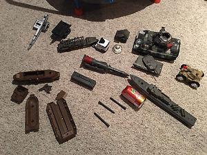 Tanks, large boat semi and trailer and lots of extra pieces