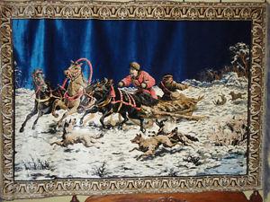 Tapestry "The Wolf Hunters"