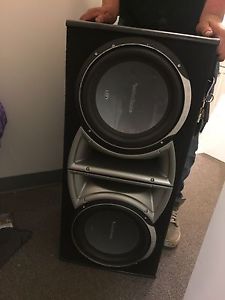 Two 12 inch Punch Rockford Fosgate Subs
