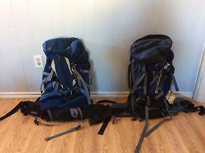 Two brand new Asolo hiking packs