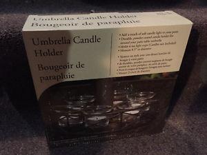 Umbrella candle holder. Brand new.