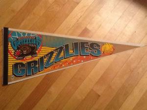 Vintage UNUSED Basketball Pennant VANCOUVER GRIZZLIES