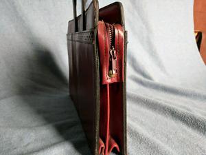 Vintage heavy leather Renwick Briefcase