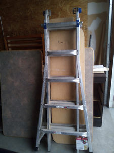 WERNER 22Aluminium Ladder, step ladder, grain scoop, BROOM