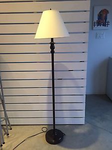 White and Brown Floor Lamp