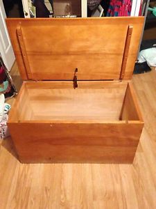 Wooden storage chest